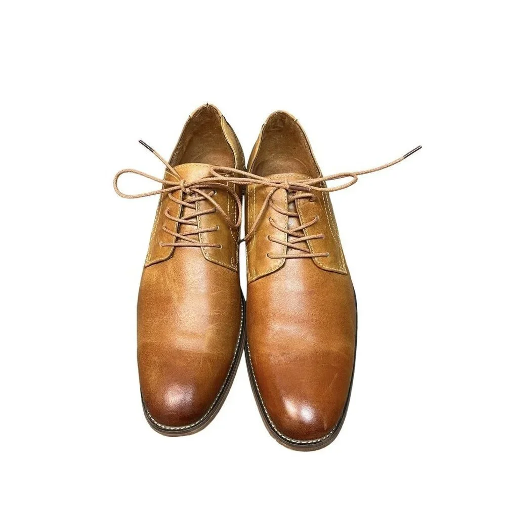 Men's Classic Modern Oxford Wingtip Lace Up Dress  Leather Lined Formal Sz 11.5